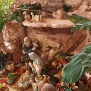 Pesebre para el Nacimiento con Huerto